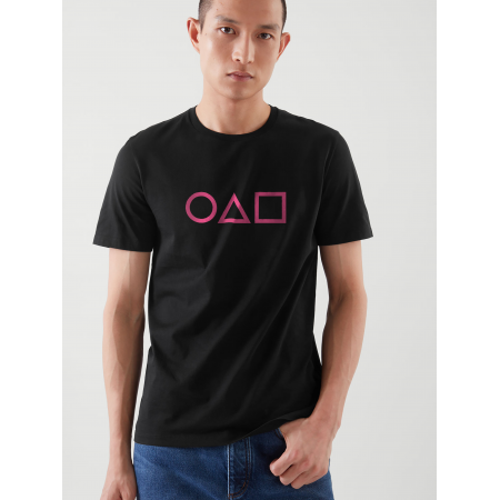 Tricou din bumbac cu logo Squid game